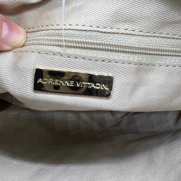 Adrienne Vittadini Geometric Canvas Embroidered Bag - Picture 4 of 15